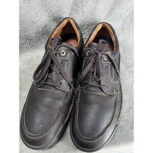 ECCO Men’s EU 44 US 10 Brown Leather Sneakers Loafers Lace-Up Comfort Shoes